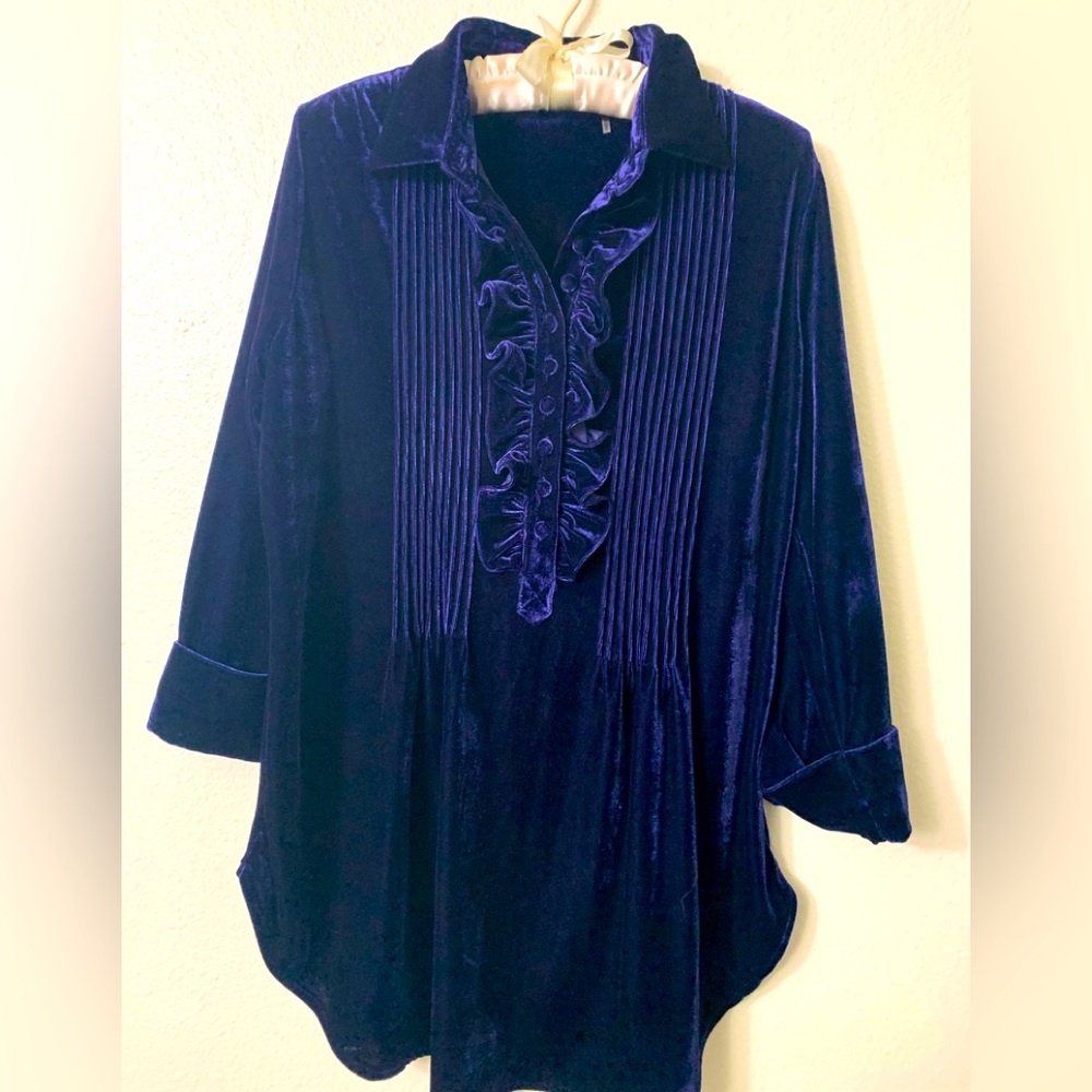 Soft Surroundings velvet tunic